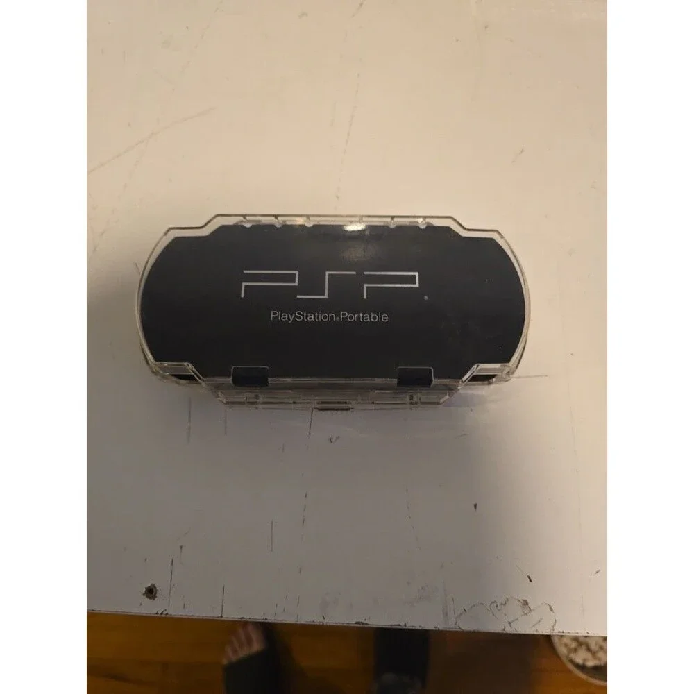 Sony PSP 2001 Black Needs Battery And Cover  Game Case 1 Game No Power Cable